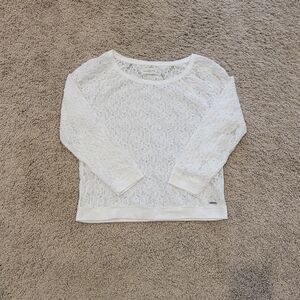 Abercrombie & Fitch White Lace Top